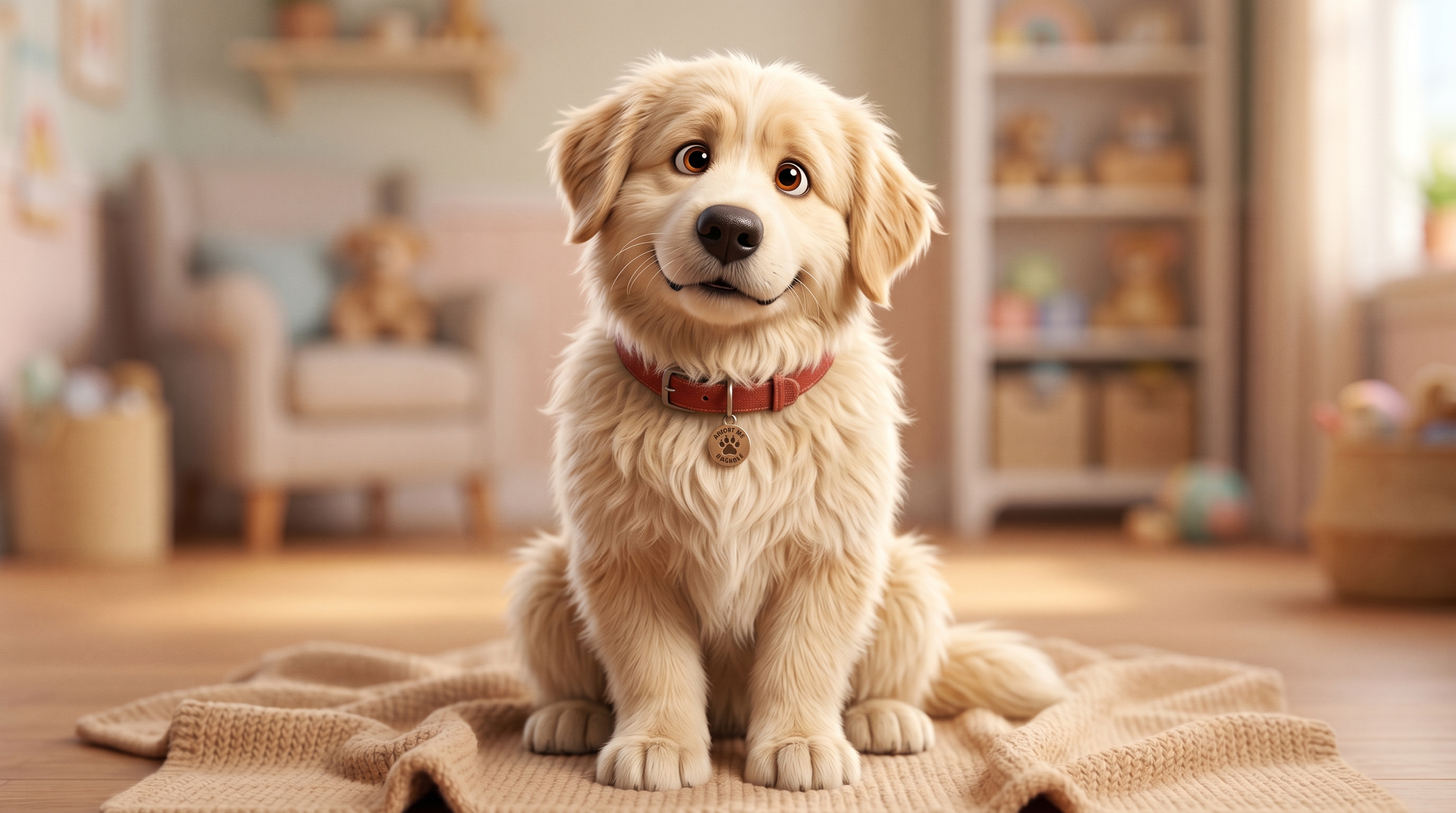 Luna the fluffy Samoyed mix